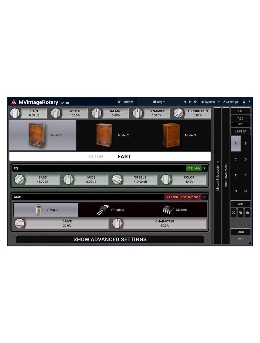 Melda MVintageRotary Advanced Leslie Cabinets Simulation