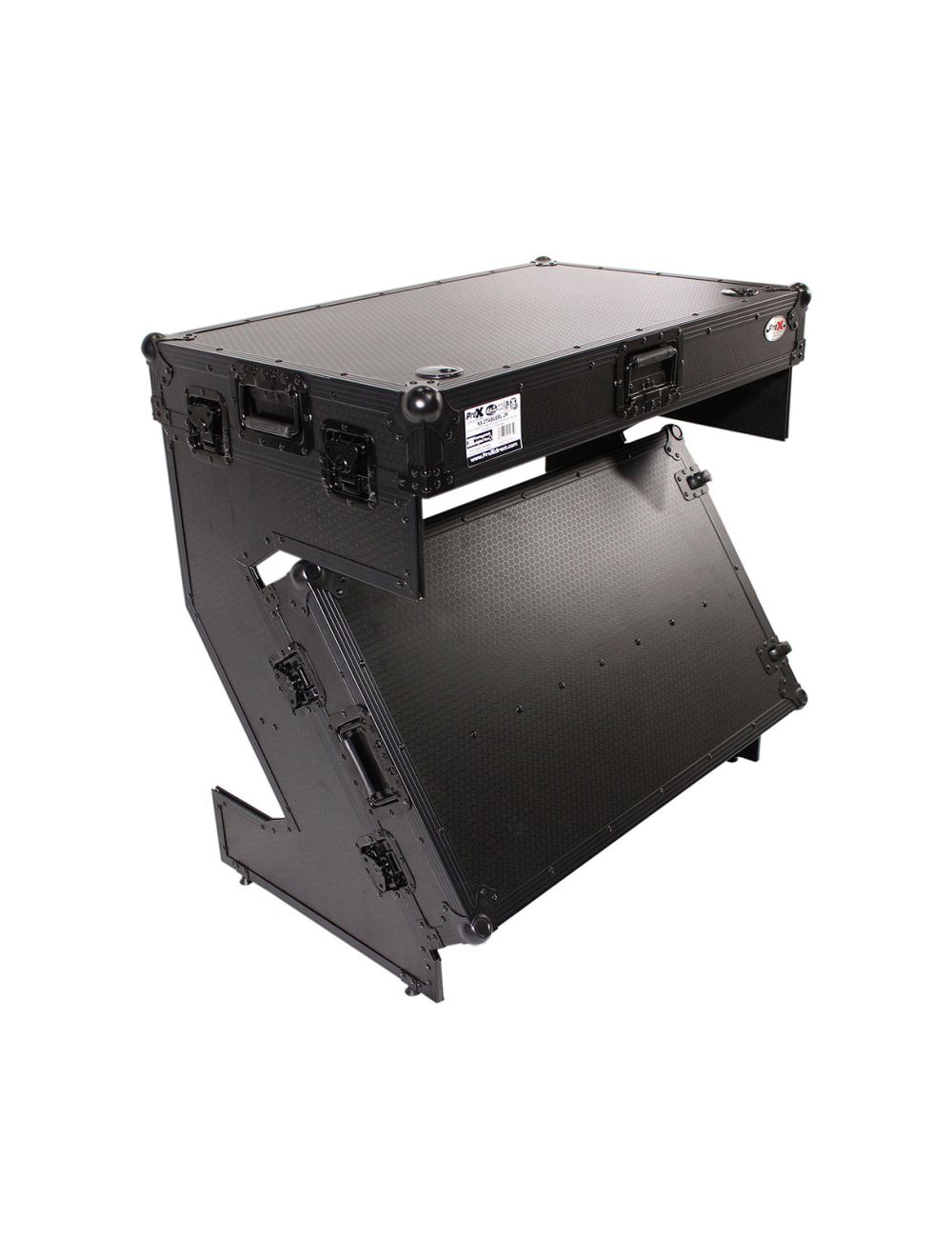 ProX XS-ZTABLEBL JR Folding DJ Z-Table Flight Case (Black)