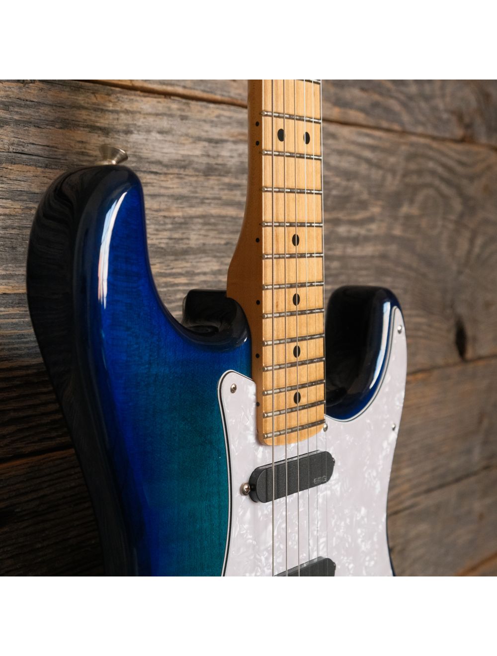 Used Fender Player Stratocaster Plus Top w/EMG Drop-In PG - Blue w/Bag