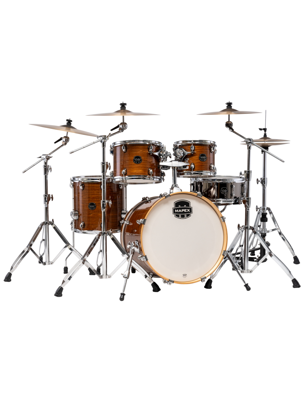 Mapex Armory Series Fusion 5-Pc Shell Pack w/ 20" Kick - Roasted Chestnut