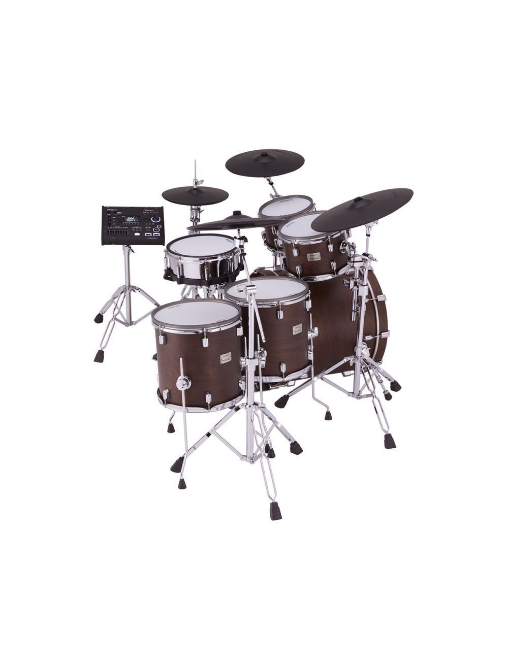 Roland VAD716 V-Drums Acoustic Designed Electronic Drum Kit - Satin Walnut - Open Box