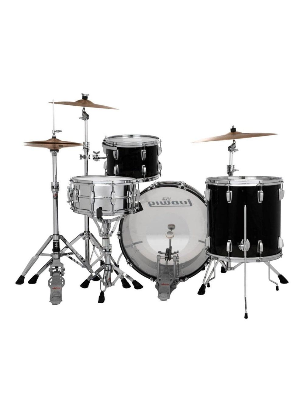 Ludwig Vistalite Pro Beat 3pc Shell Pack w/ 24" Kick - Smoke