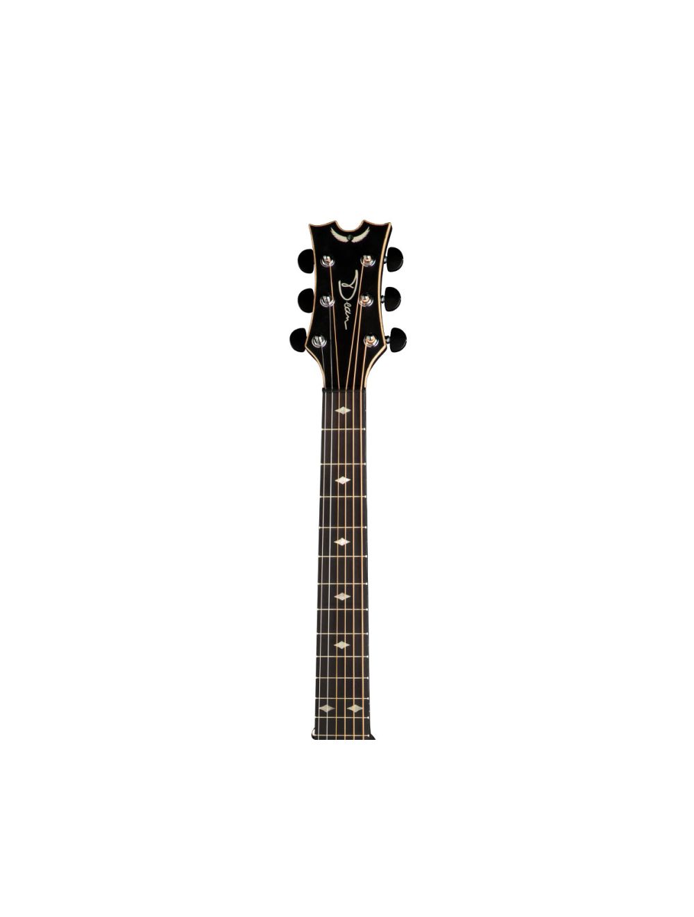 Dean Exhibition Left-Handed A/E Guitar - Black Satin