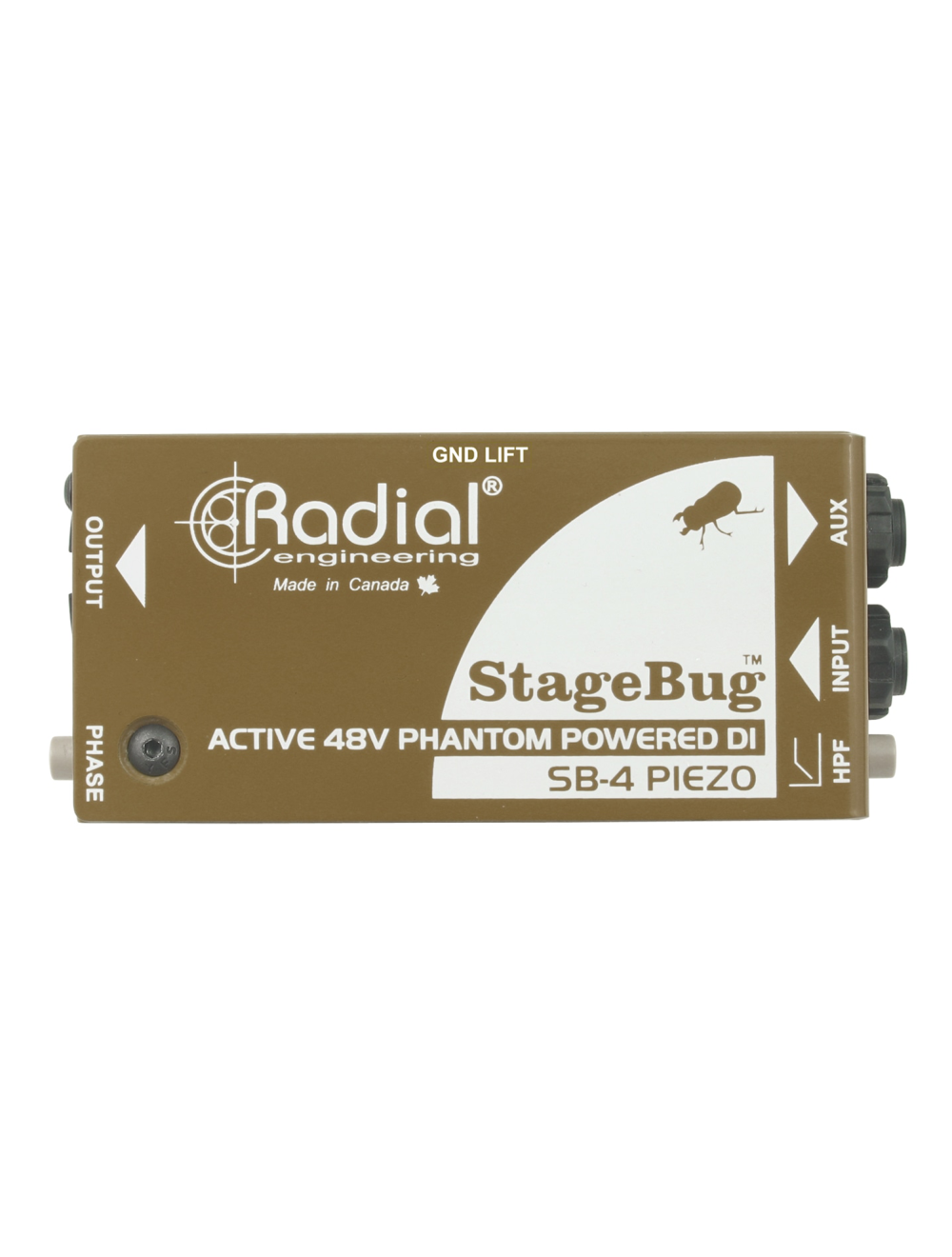 Radial StageBug SB-4 Compact Active DI w/Piezo Input