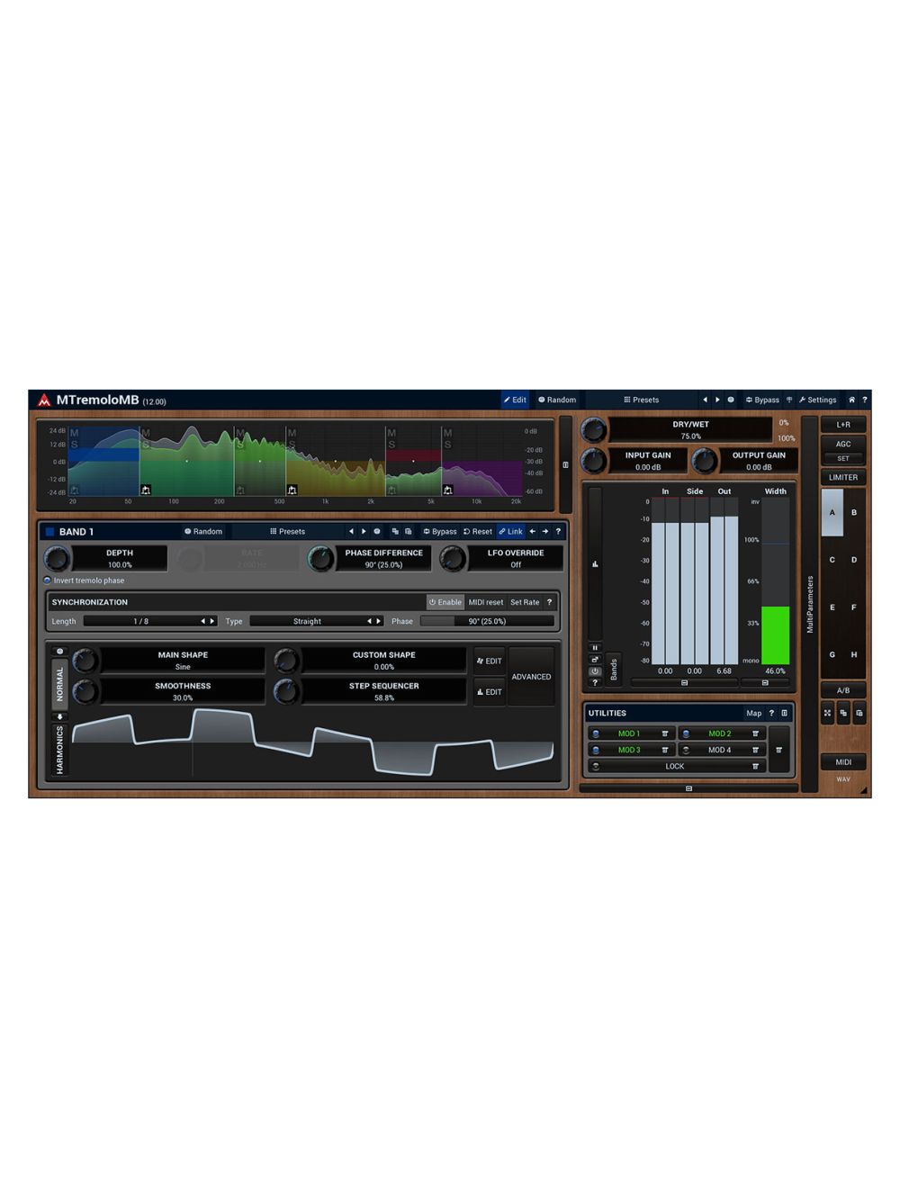 Melda MTremoloMB 6 Bands with Custom Shape