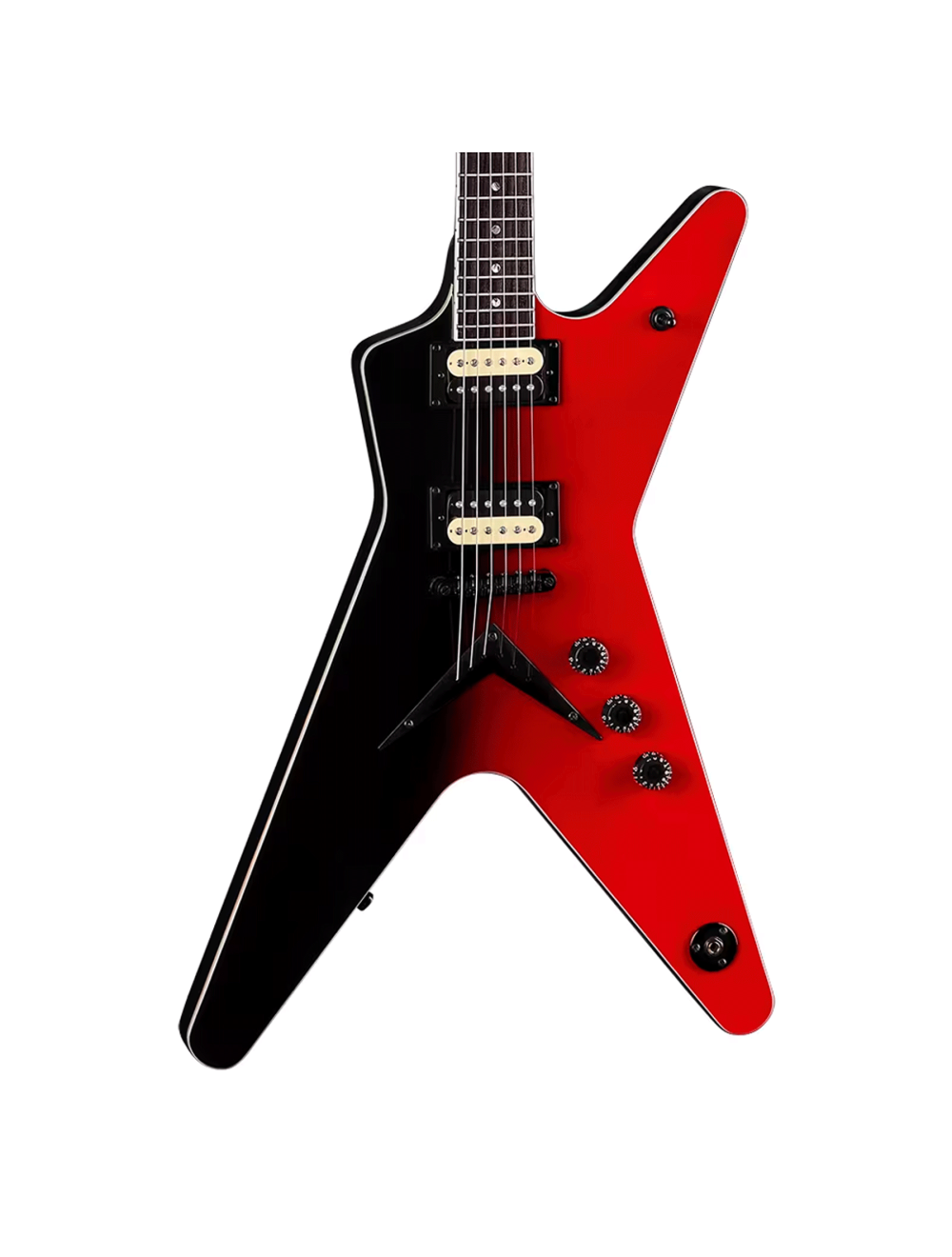 Dean ML 79 Electric Guitar - Red Black Fade
