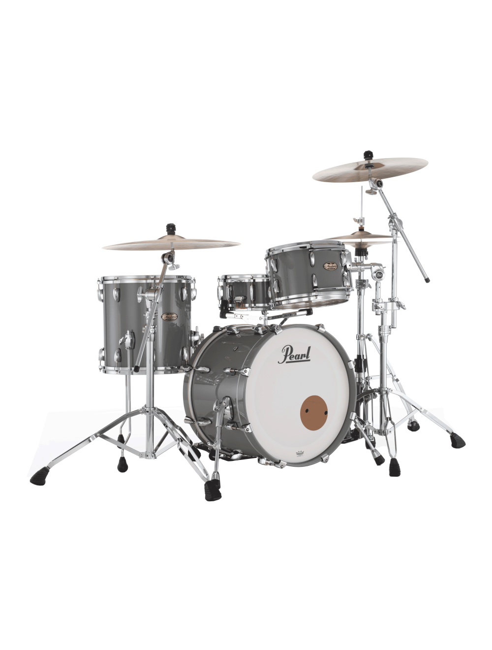Pearl Masters Maple Pure 3-pc Shell Pack w/ 20" Kick +7/8" Mount - Putty Grey