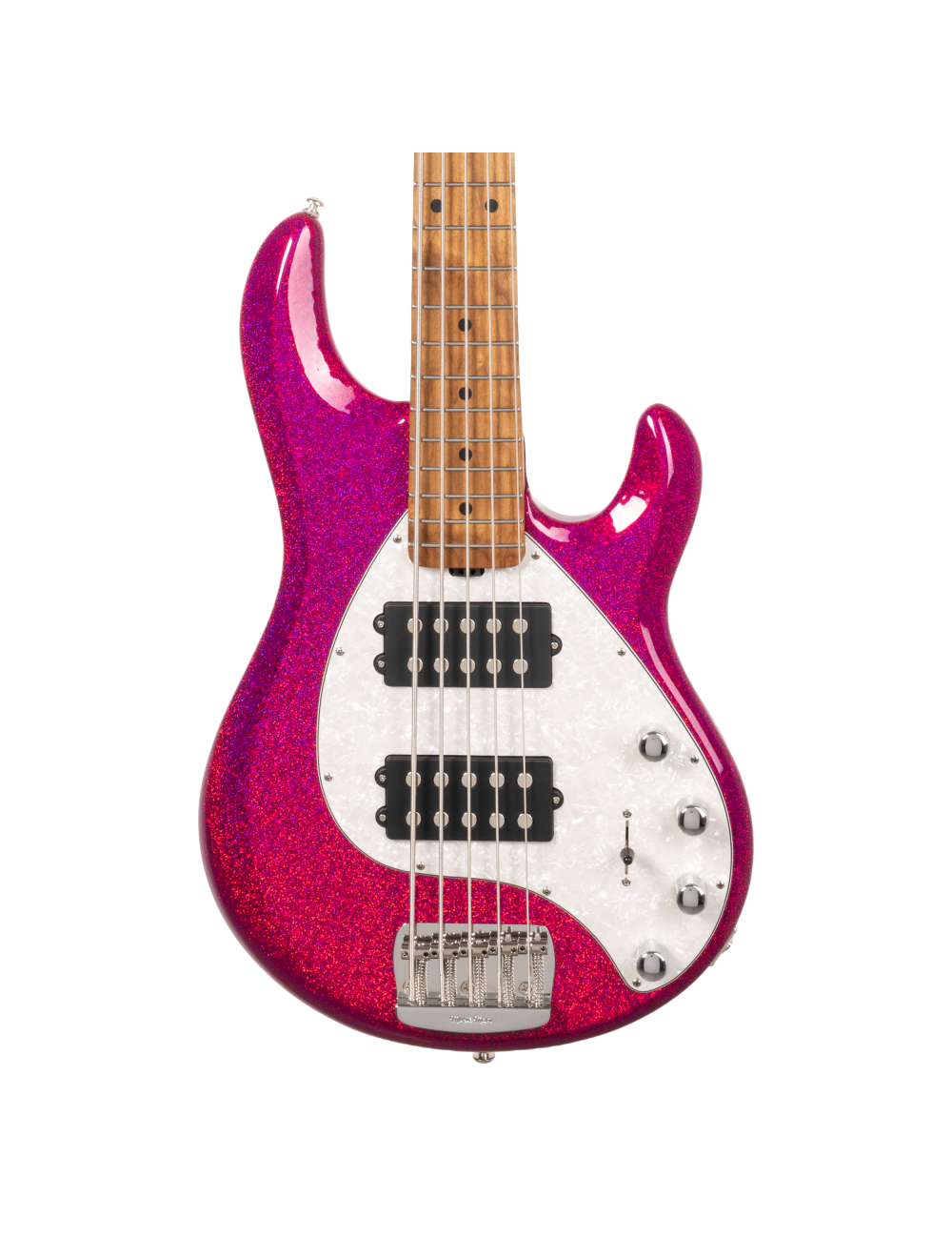 Ernie Ball Music Man StingRay Special 5 HH 5-String Bass - Soda Pink Sparkle