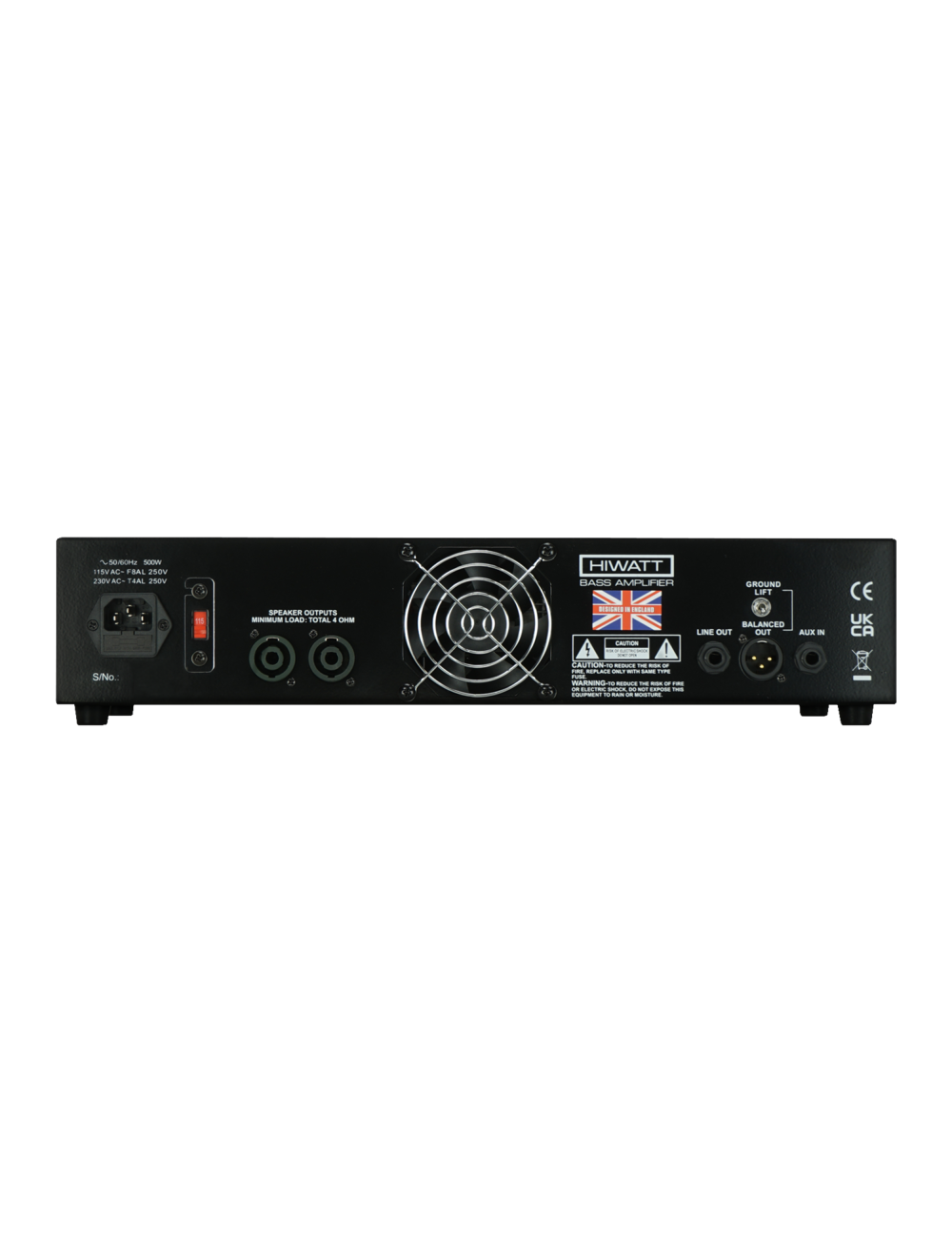 Hiwatt Bulldog 440 Studio 440-Watt Rackmount Bass Amplifier Head - Black