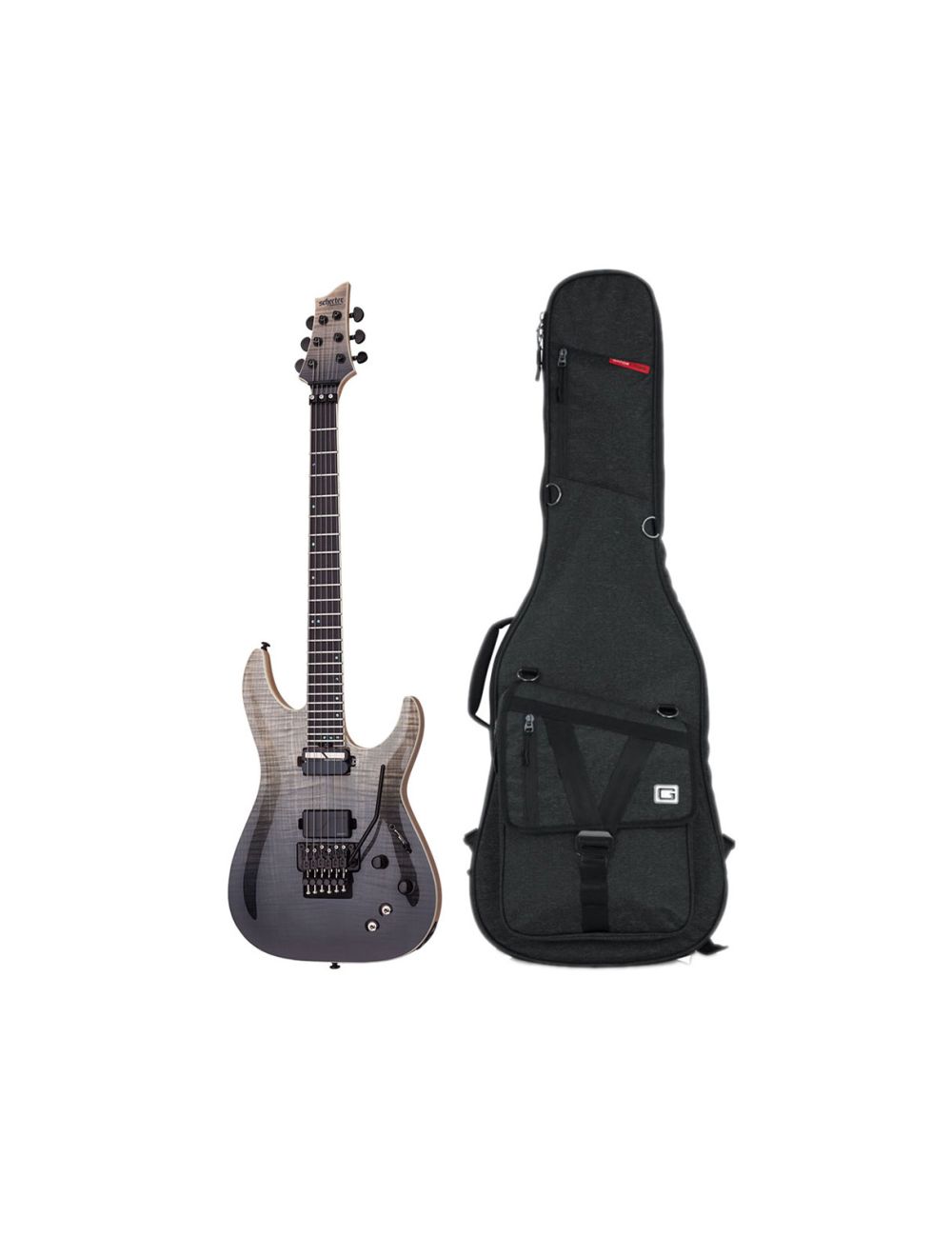 Schecter C 1 FR S SLS Elite Black Fade Burst Gator Gig Bag