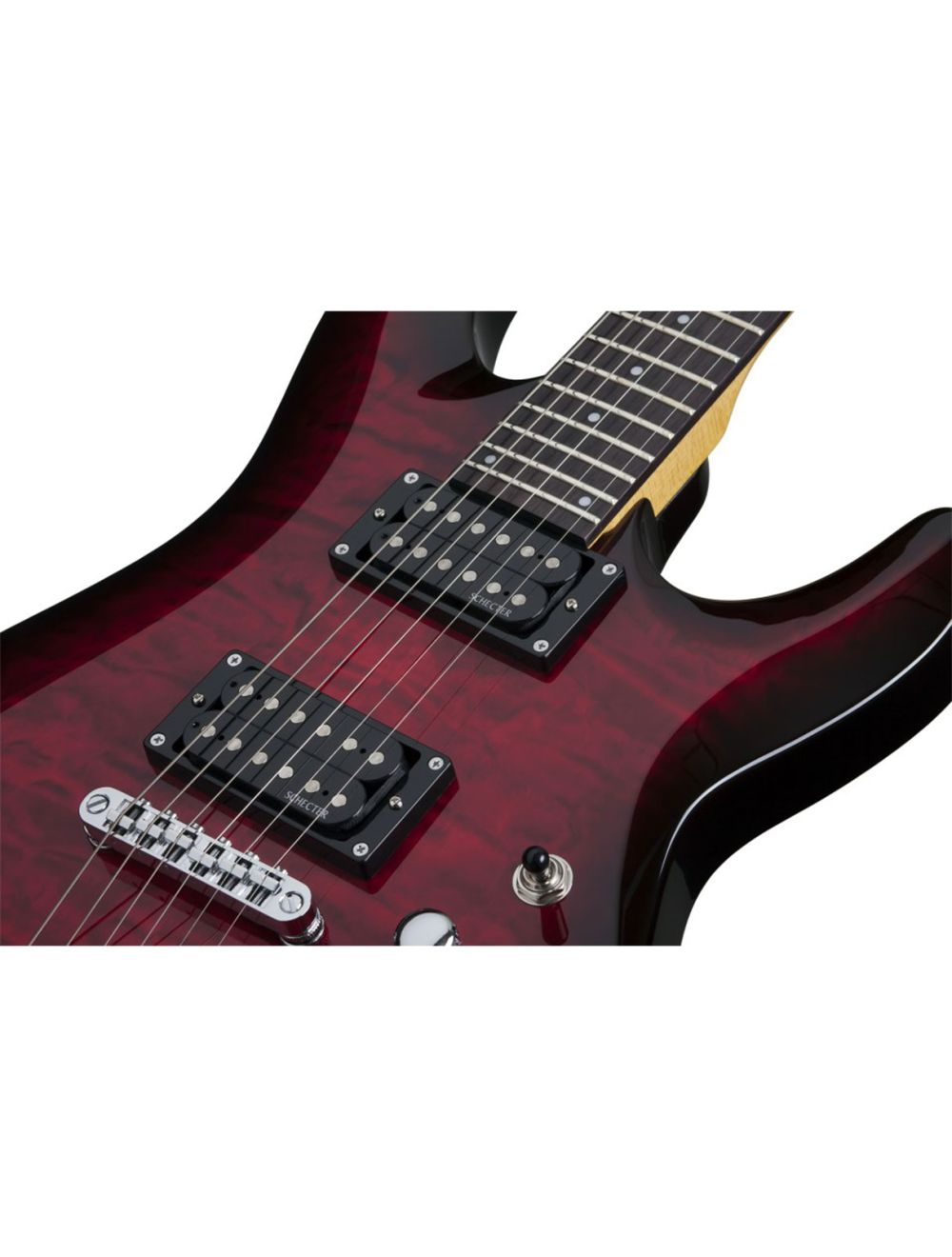 Schecter C-6 Plus Electric Guitar - See-Thru Cherry Burst