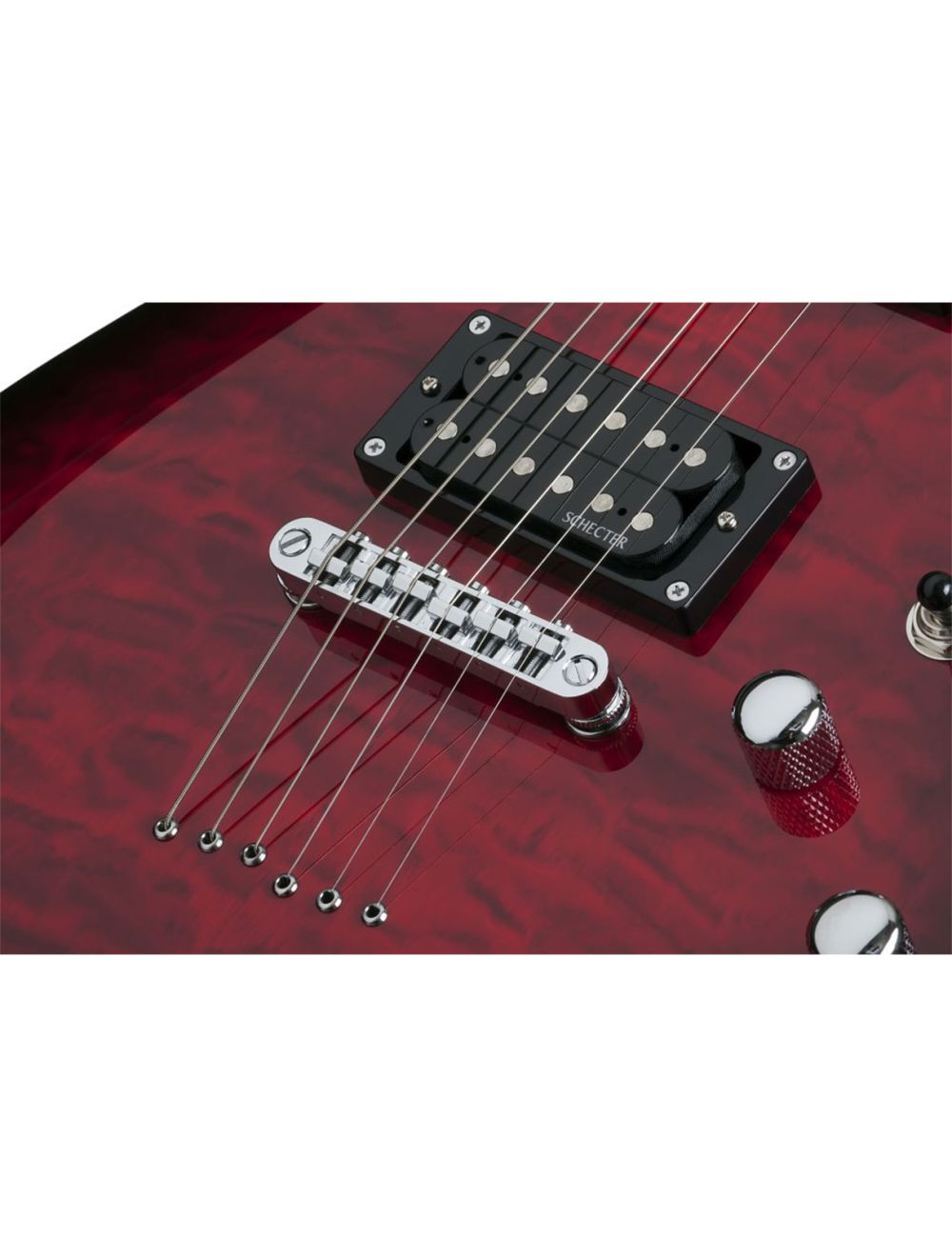 Schecter C-6 Plus Electric Guitar - See-Thru Cherry Burst