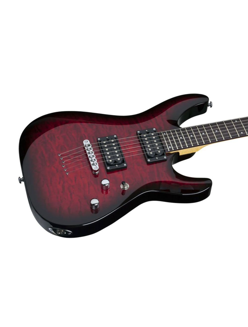 Schecter C-6 Plus Electric Guitar - See-Thru Cherry Burst