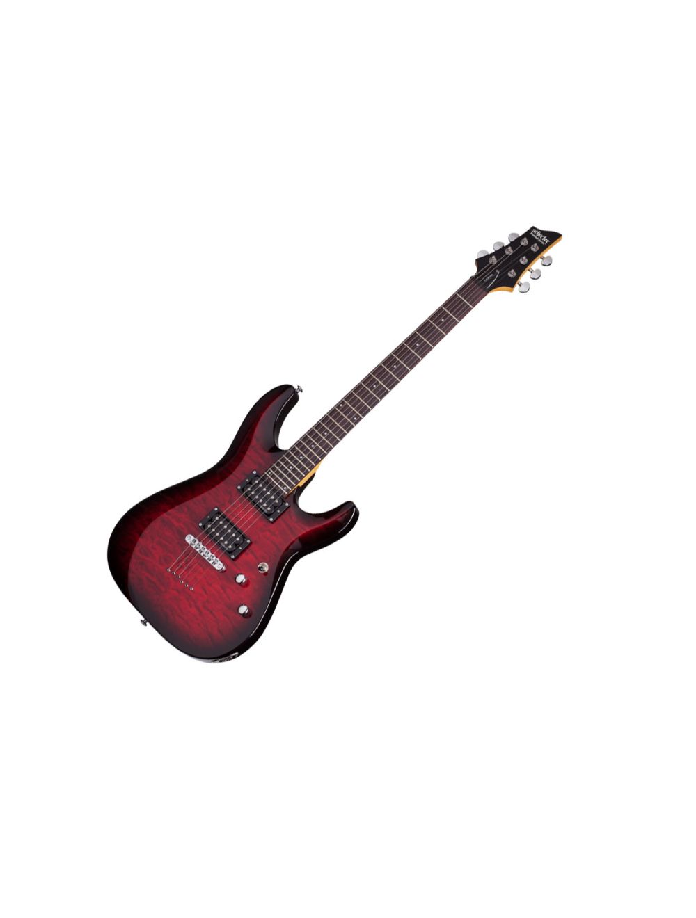 Schecter C-6 Plus Electric Guitar - See-Thru Cherry Burst