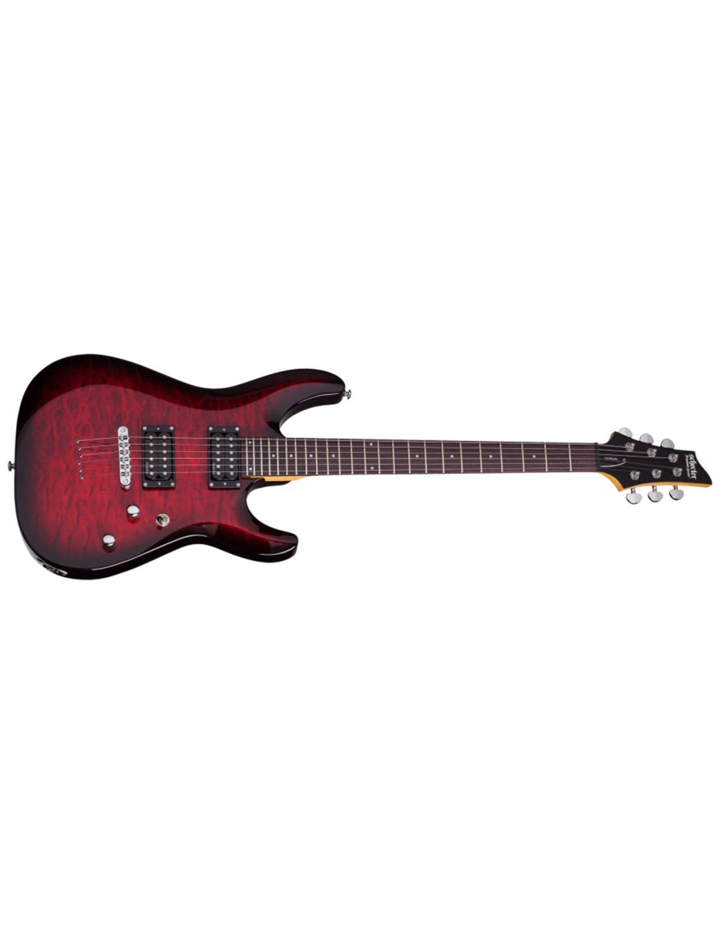 Schecter C-6 Plus Electric Guitar - See-Thru Cherry Burst