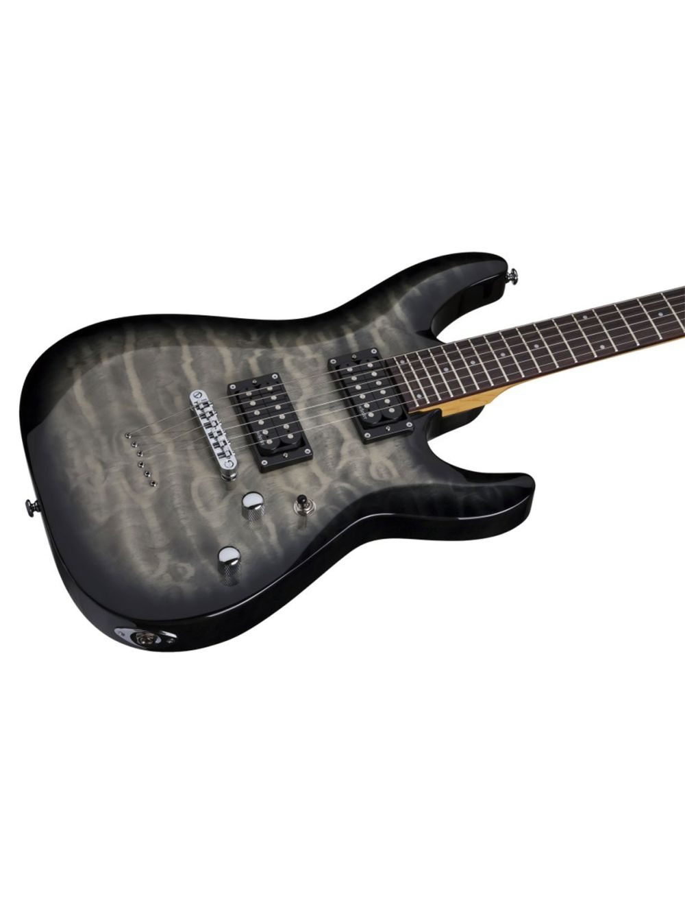 Schecter C-6 Plus Electric Guitar - Charcoal Burst