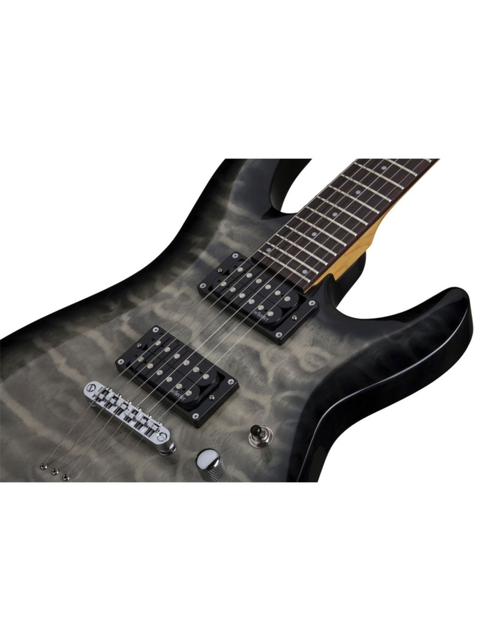Schecter C-6 Plus Electric Guitar - Charcoal Burst