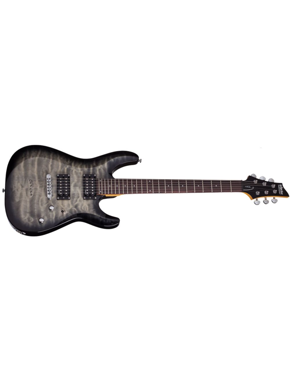 Schecter C-6 Plus Electric Guitar - Charcoal Burst