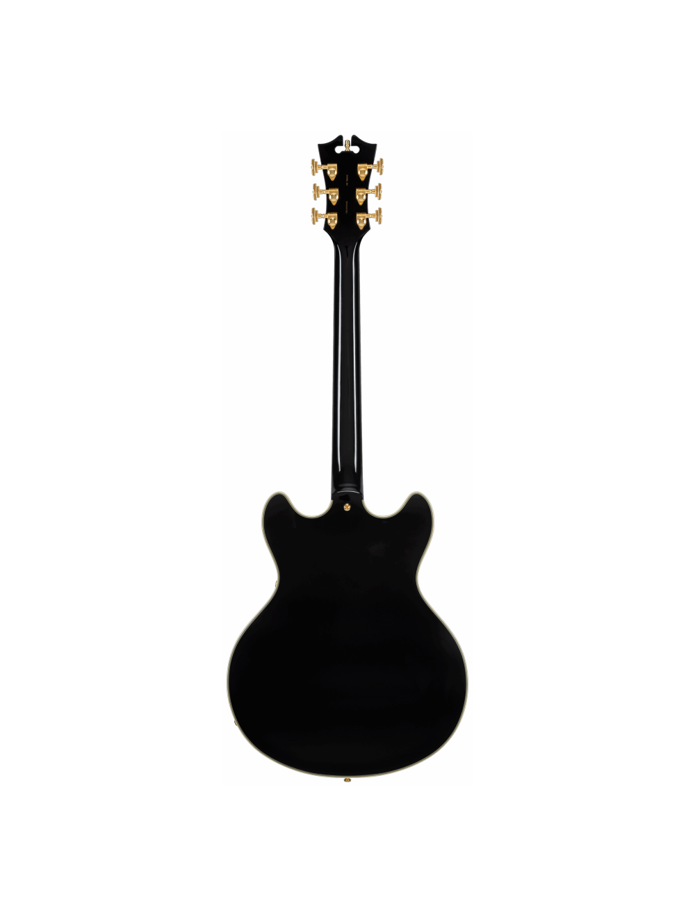 D'Angelico Excel DC Double Cutaway Semi-Hollow Guitar -  Solid Black
