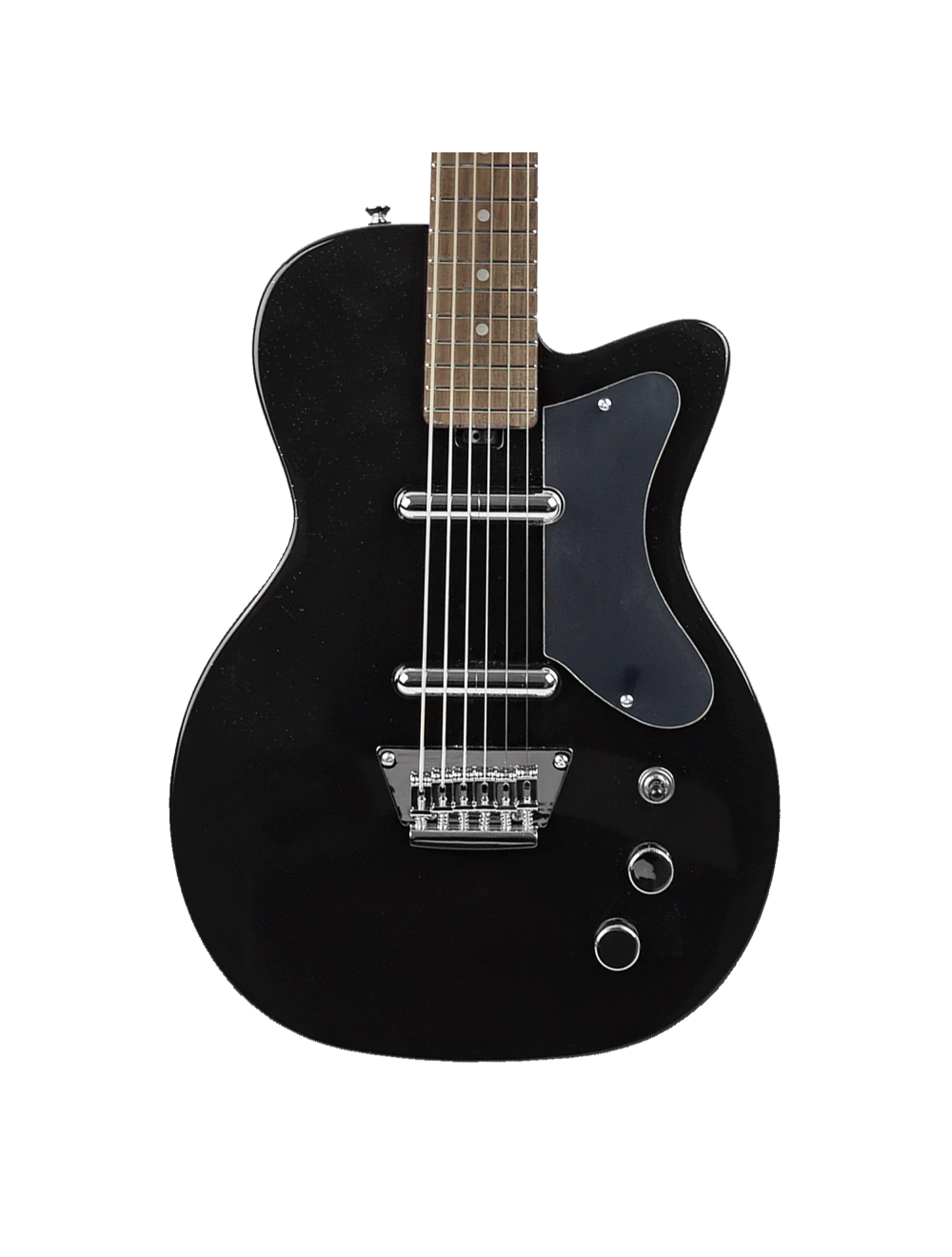 Silvertone 1373 Baritone Guitar - Black Silver Flake