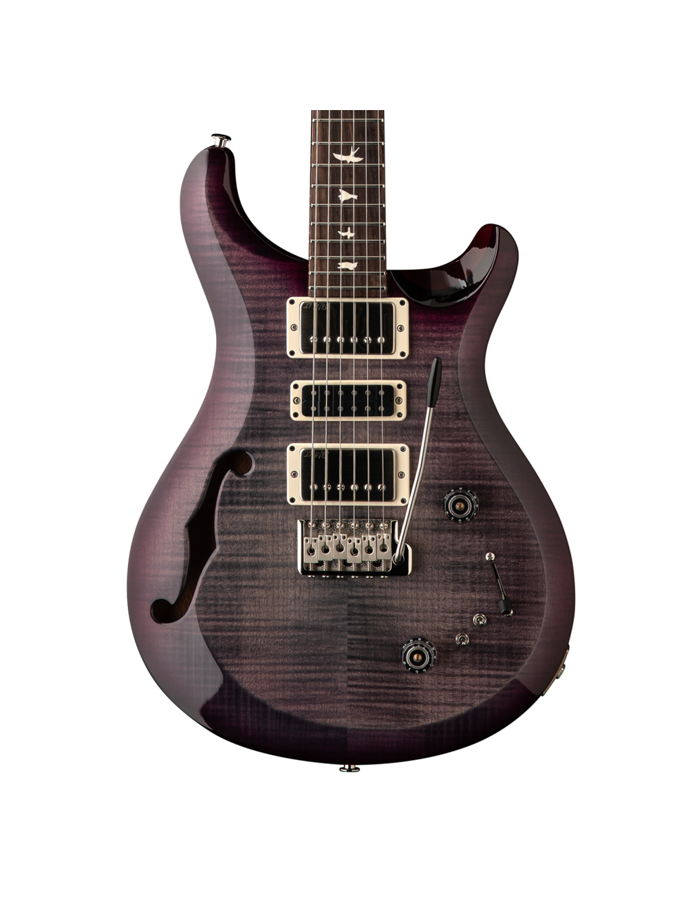 PRS S2 Special Semi-Hollow Guitar - Faded Gray Black Purple Burst - Open Box