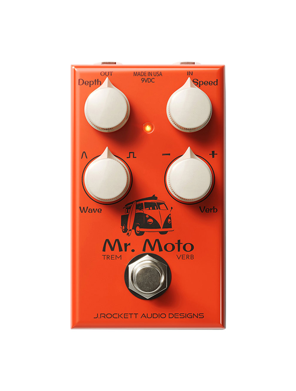 J. Rockett Audio Designs Mr Moto Tremolo/Reverb Pedal - Open Box