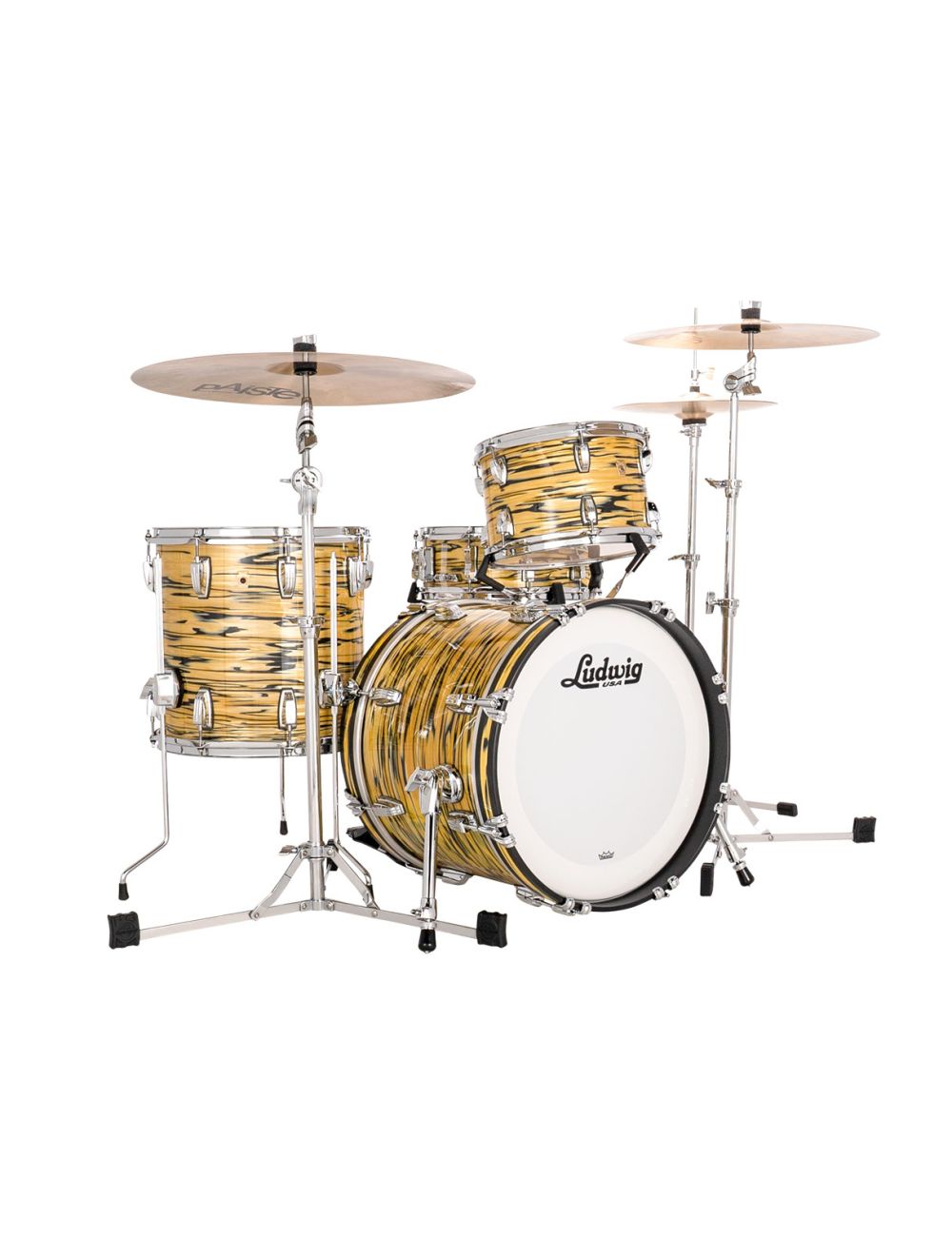 Ludwig Legacy Mahogany Jazzette 3-pc Shell Pack w/ 18" Kick - Lemon Oyster