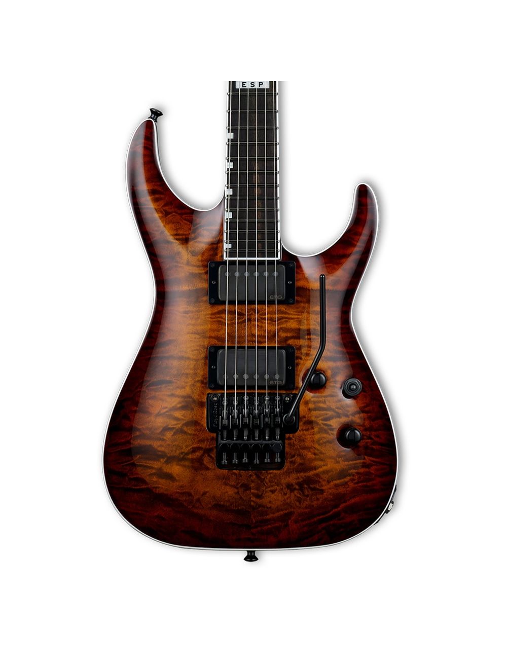 ESP E-II Horizon FR-II Electric Guitar w/ EMG - Tiger Eye Sunburst - B-Stock