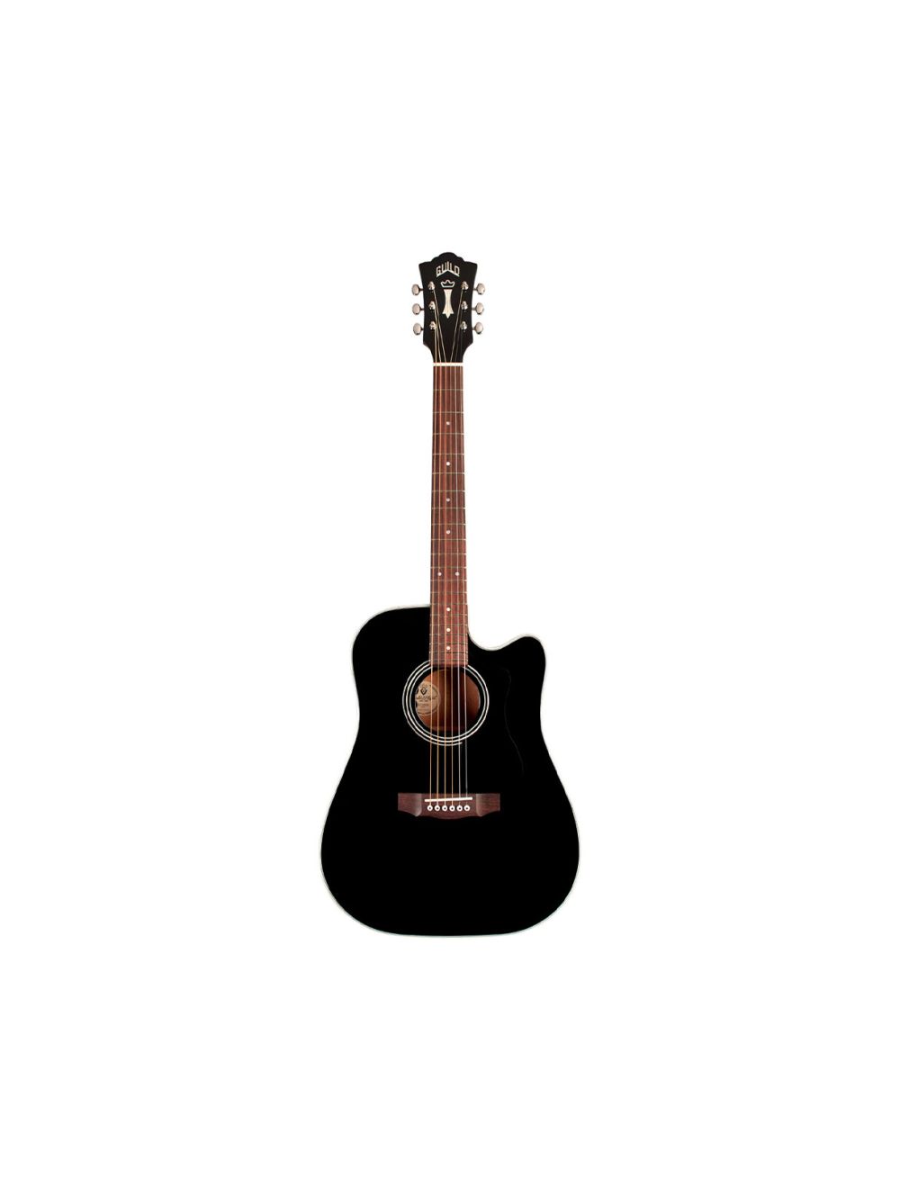 Guild D-140CE Dreadnought Cutaway A/E Guitar - Black - Open Box