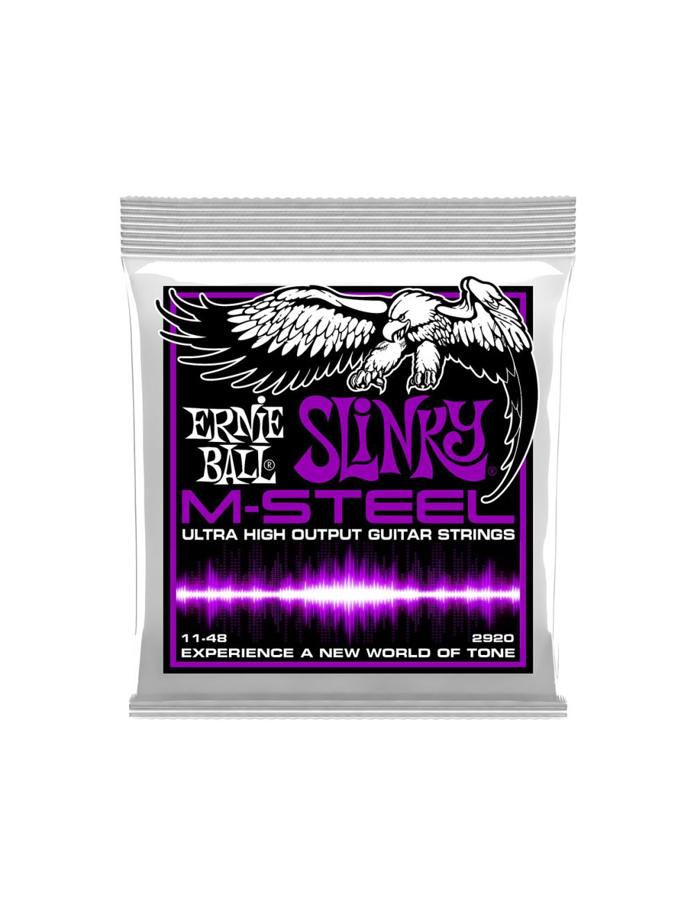 Ernie Ball Power Slinky M-Steel Electric Guitar Strings - 11-48 Gauge - Open Box