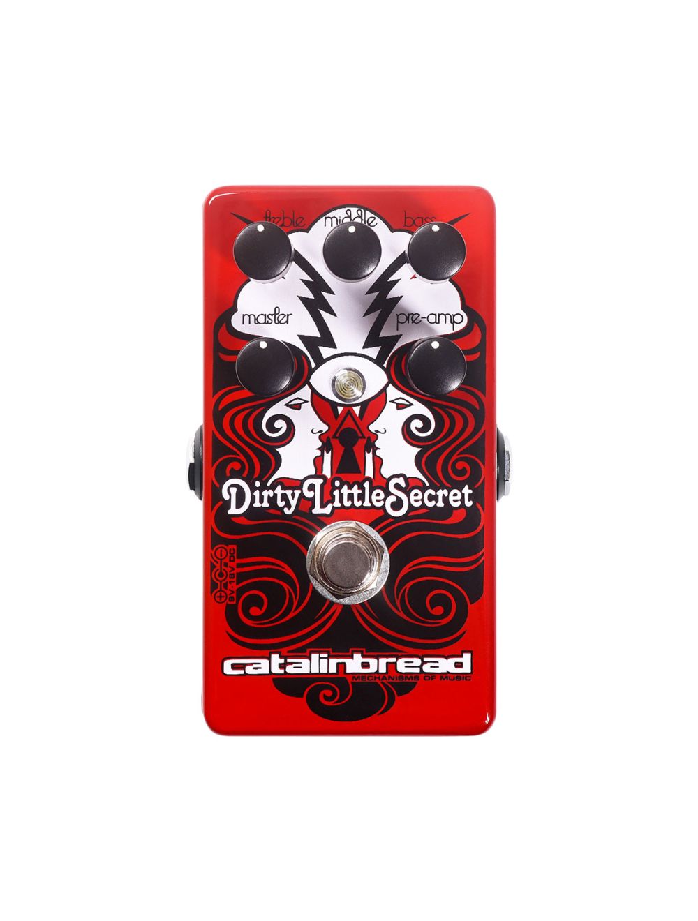 Catalinbread Dirty Little Secret Overdrive - Red + 2x Gator Patch Cable 3 Pack