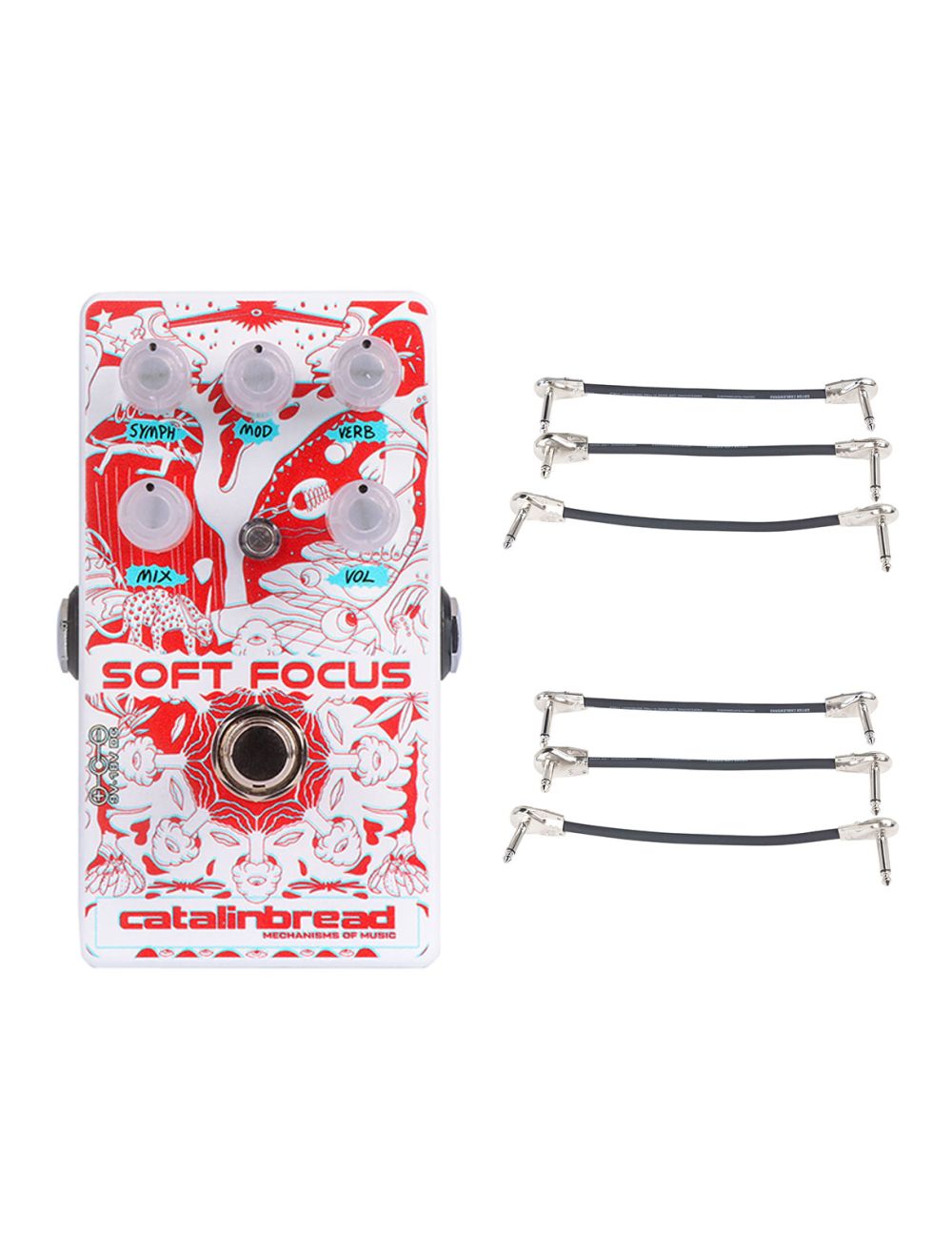 Catalinbread Soft Focus Shoegaze Reverb 3D Edition + 2x Gator Patch Cable 3 Pack