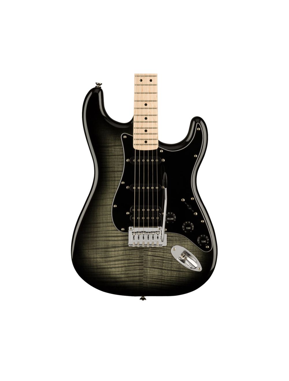 Used Squier Affinity Series Stratocaster FMT HSS - Black Burst w/ Maple FB