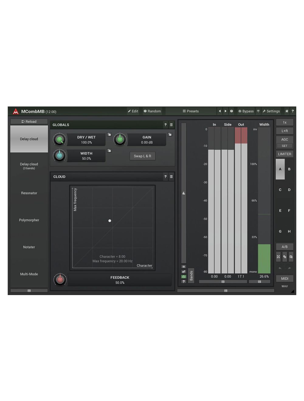 Melda MCombMB 4 Extraordinary Filters in Each Band