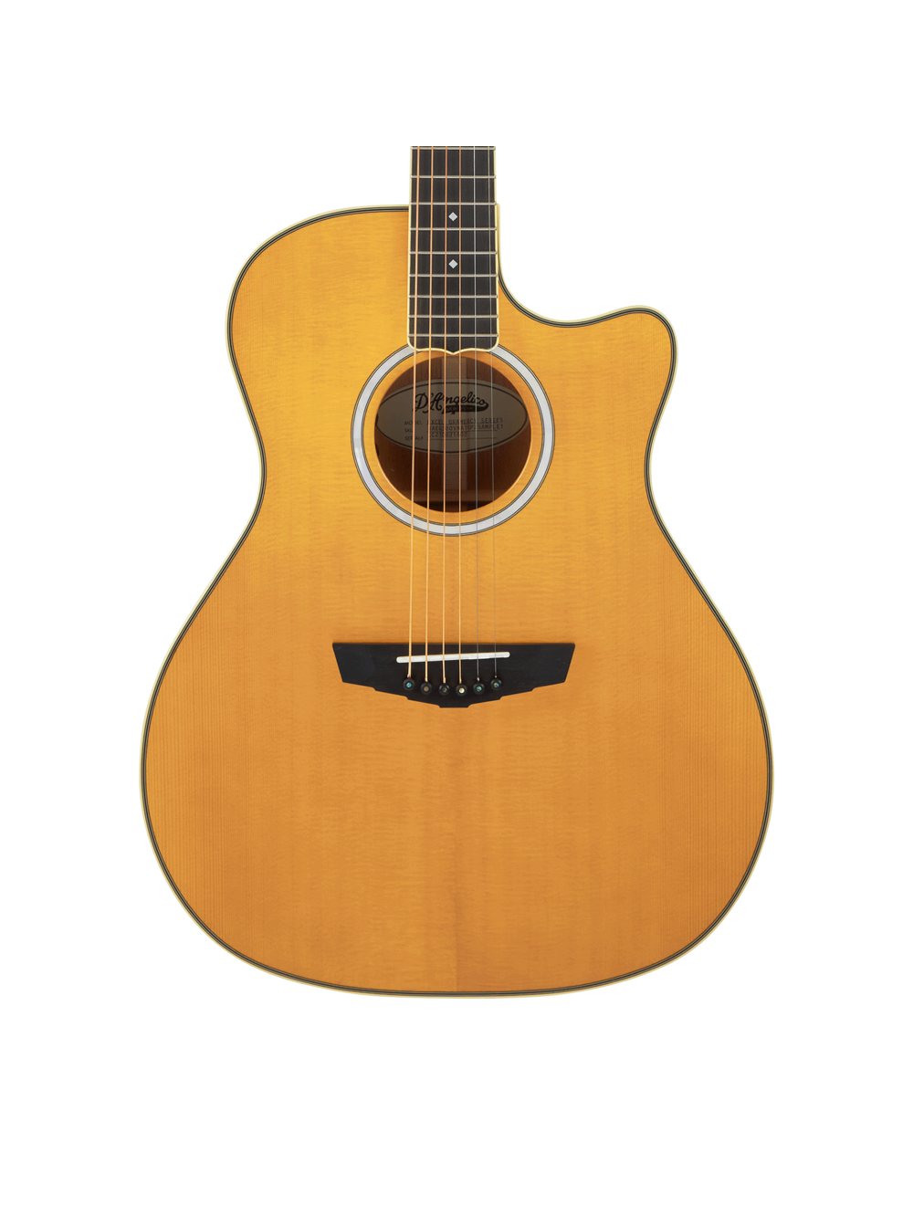 D'angelico Excel Gramercy Grand Auditorium CE - Vintage Natural - Open Box