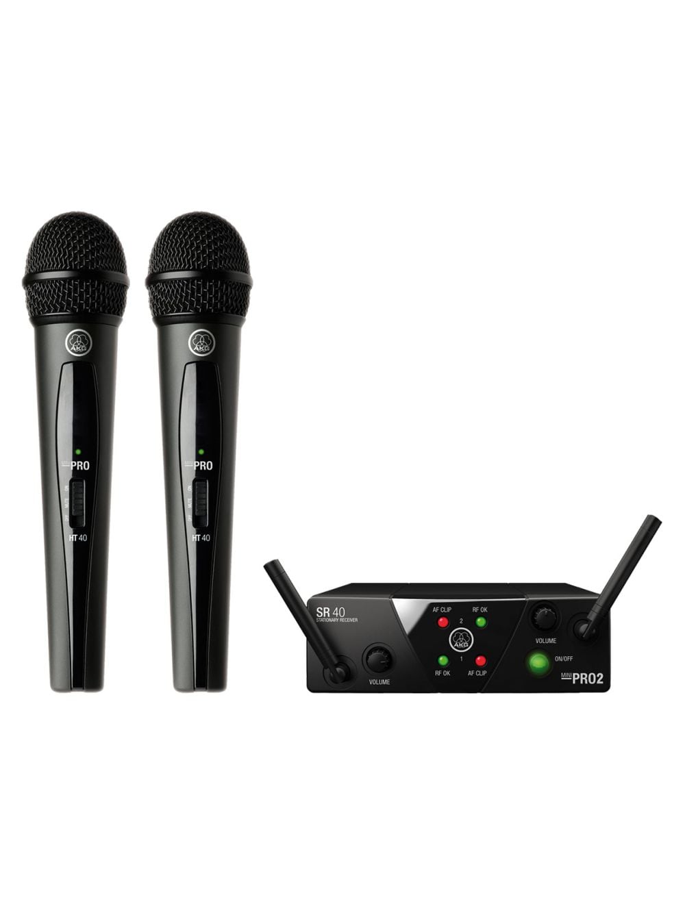 AKG WMS40 Mini Dual Vocal Set (Band A/C) (Open Box)