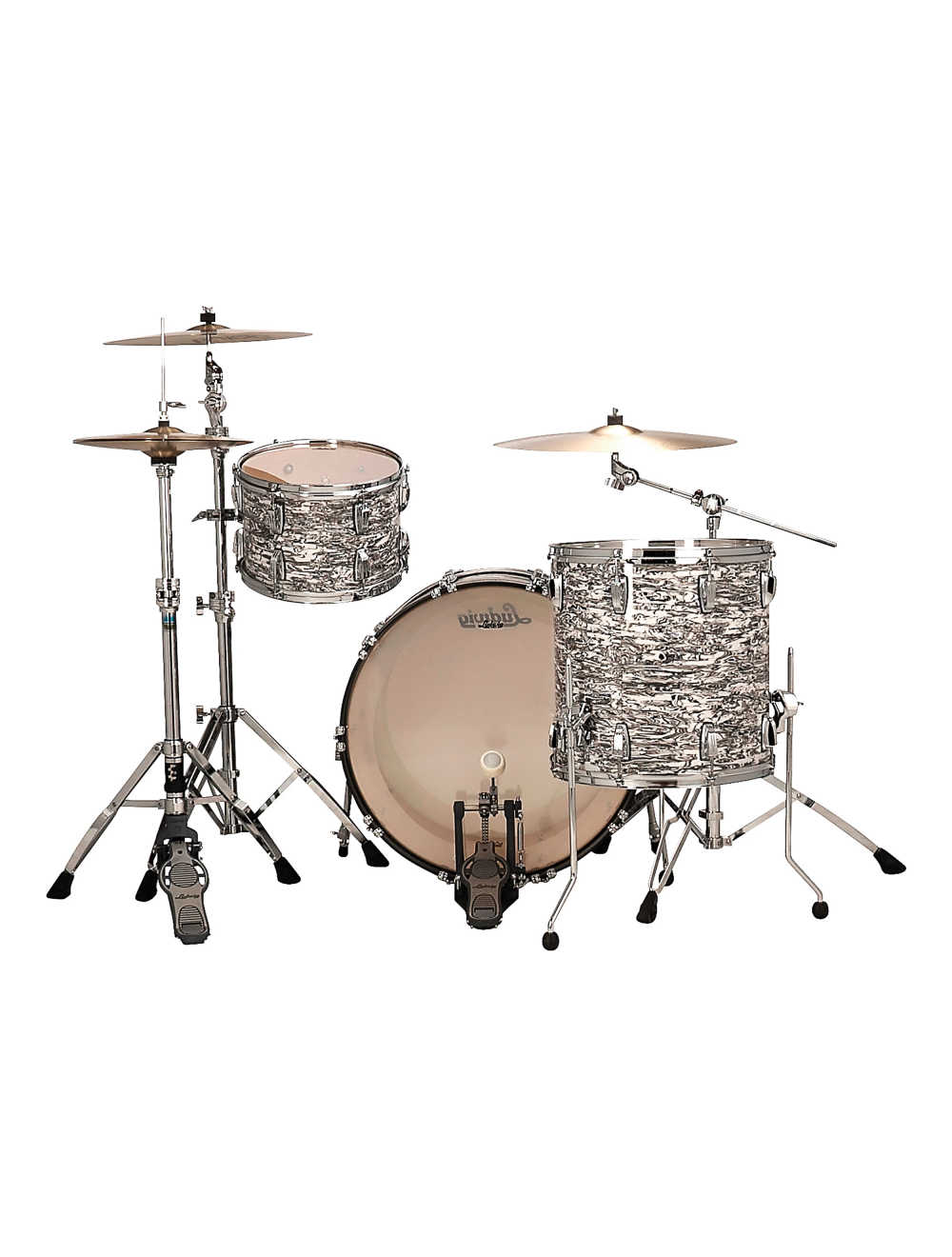 Ludwig Classic Maple Pro Beat 3-pc Shell Pack w/24" Kick - White Abalone