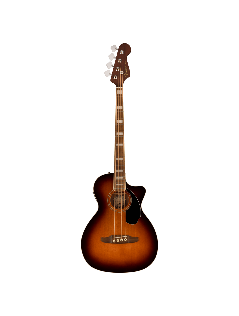 Used Fender Kingman Acoustic-Eletric Bass - Shaded Edge Burst w/ Walnut FB