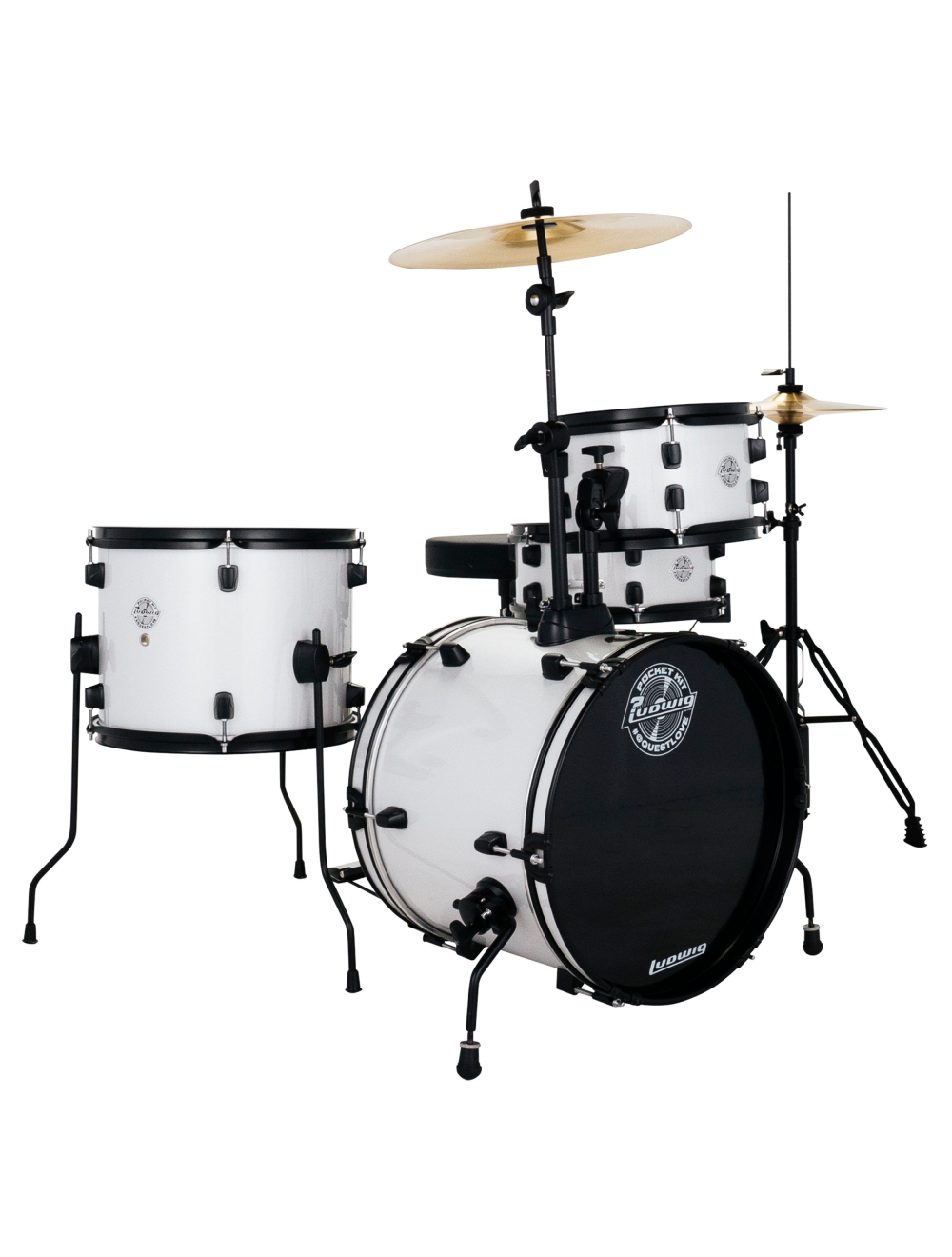 Ludwig Pocket Kit 4-Piece Shell Pack w/16" Kick - Sugar Sparkle