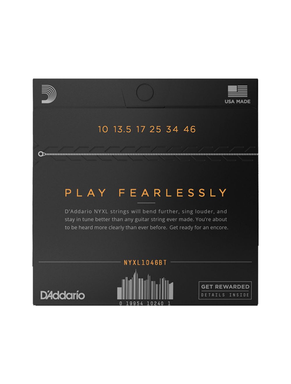 D'Addario NYXL1046BT NYXL Balanced Tension Guitar Strings - 10-46 Gauge