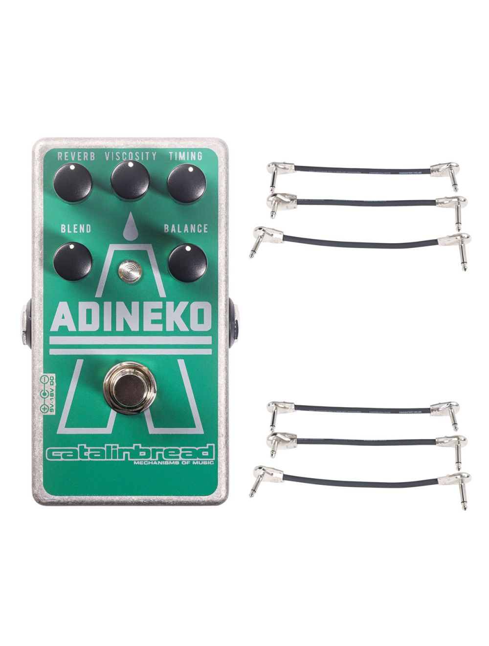 Catalinbread Adineko Oil Can Delay + 2x Gator Patch Cable 3 Pack