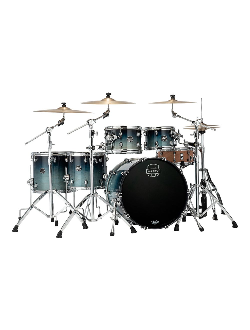 Mapex Saturn Studioease 5 Piece Shell Pack - Teal Blue Fade