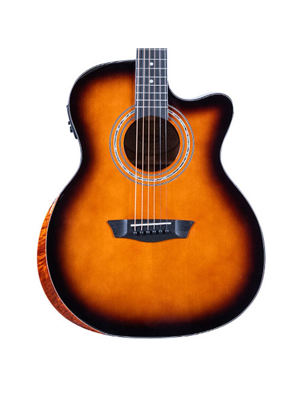 Washburn WCG10CE Grand Auditorium Cutaway A/E - Sunburst - Open Box