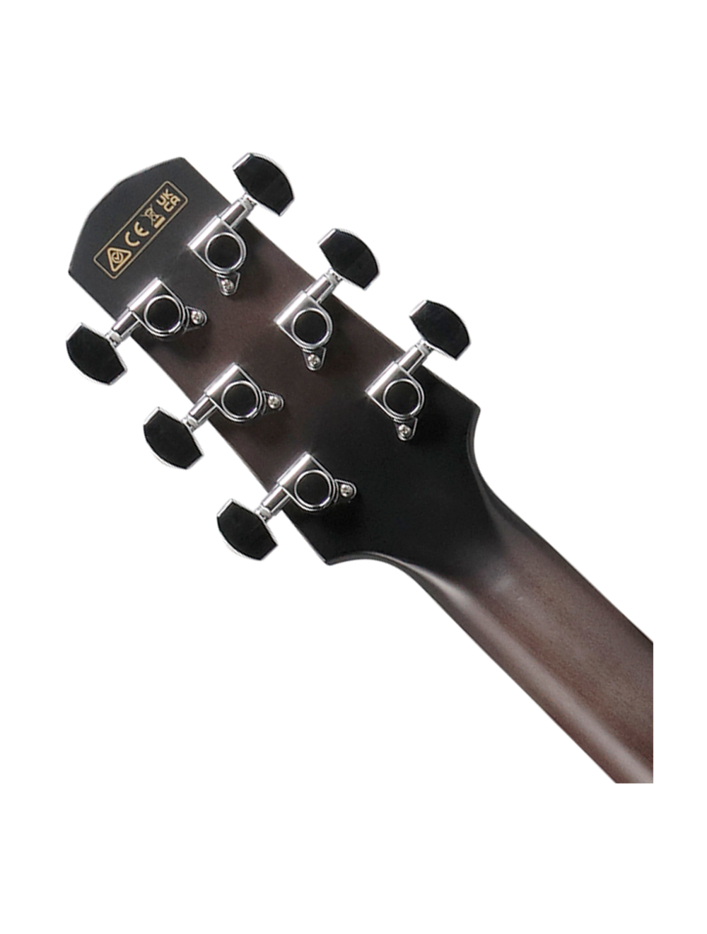 Used Ibanez AAD77CE A/E Guitar - Transparent Black Sunburst High Gloss