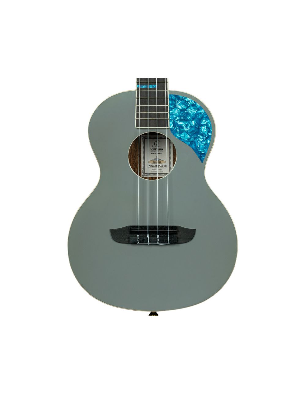 Ortega Guitars RUGH-PLT Ghost Series Tenor Ukulele w/Bag - Platinum