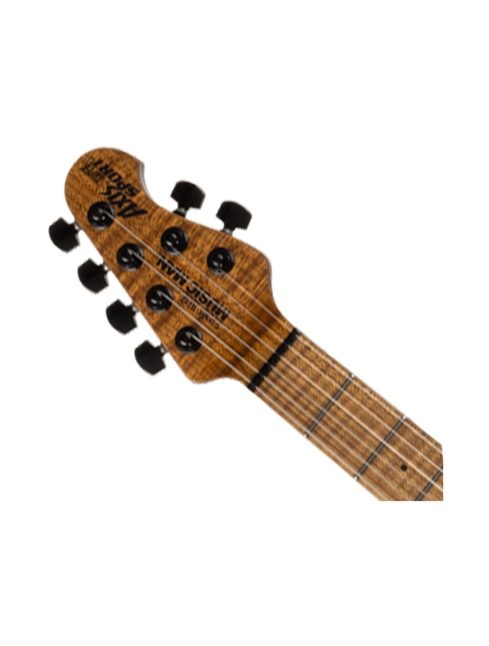 Ernie Ball Music Man Axis Super Sport w/Trem - Satin Charcoal Cloud Flame Top