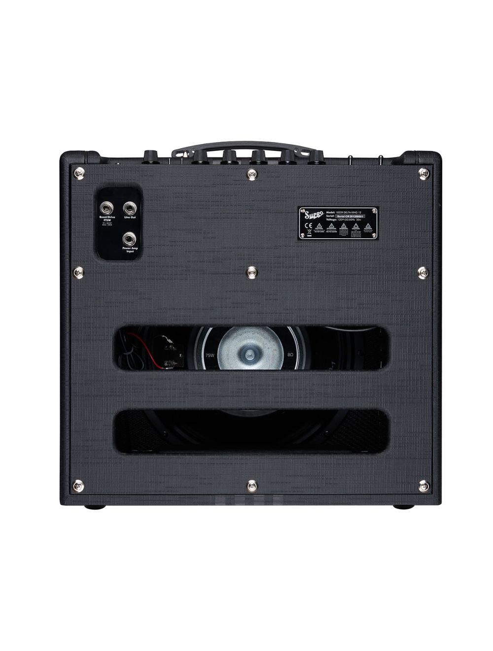 Supro 1822RBB Delta King 12 15 Watt 1x12 Combo w Reverb Black Black