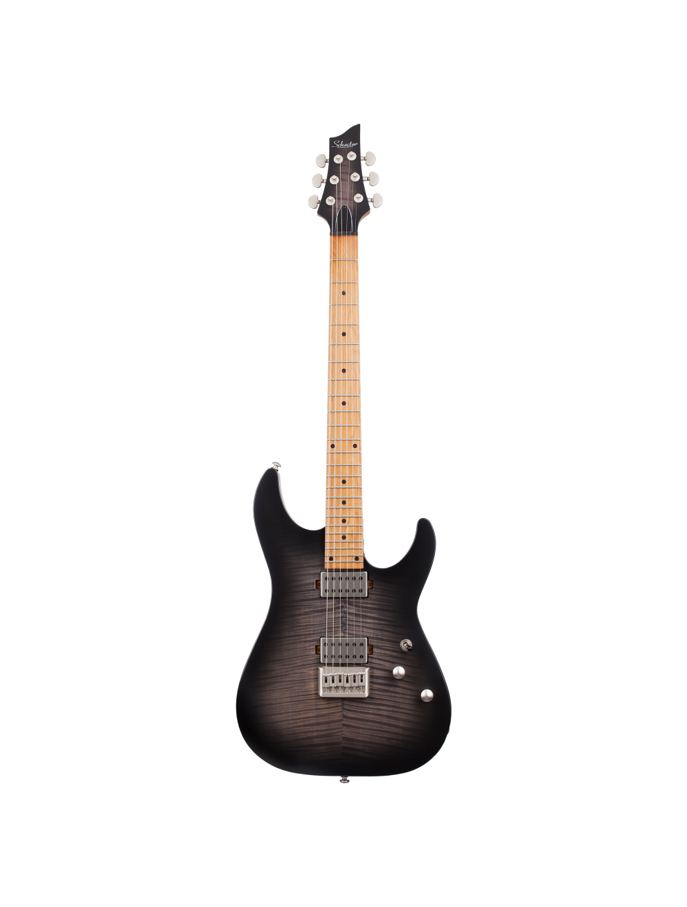 Schecter C-1 Standard Plus Electric Guitar - Transparent Black Burst - Open Box