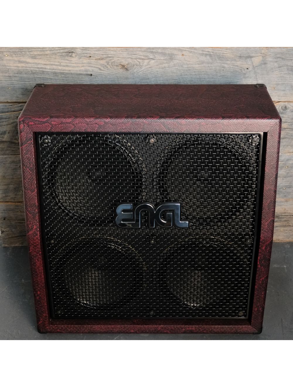 ENGL E412VSB Custom Shop Slant 4x12" Guitar Speaker Cabinet - Red Snakeskin