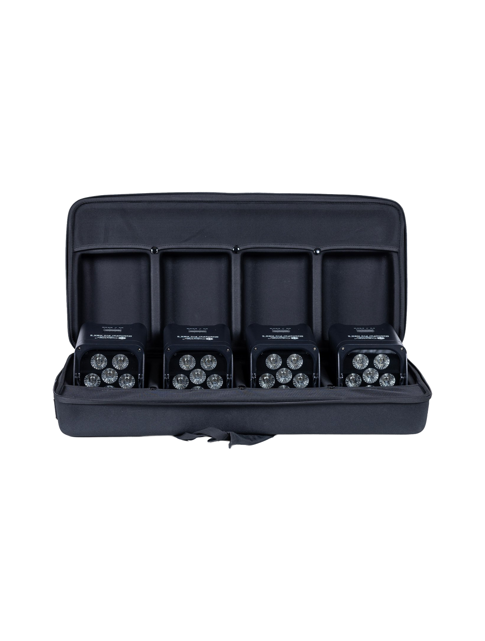 ColorKey MobilePar Pro HEX 6 LED Par Light Bundle - 4-Pack w/ Hardshell Case